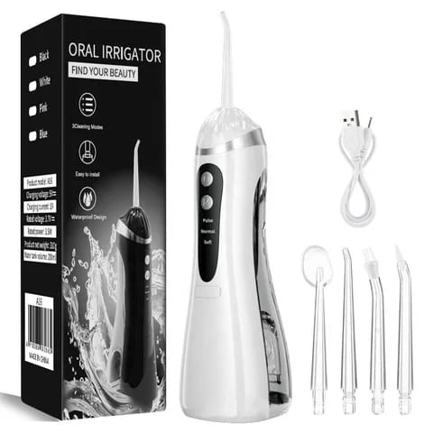 Hydropulseur dentaire électrique portable pour la maison et les voyages – Appareil de nettoyage buccal